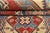 Kazak Rug 7'11'' X 10'2'' Red Wool Tribal Geometric Hand-Knotted Oriental Carpet For Sale - Image 9 of 12