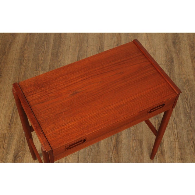 Brown Dyrlund Danish Modern Teak Dressing Table For Sale - Image 8 of 12
