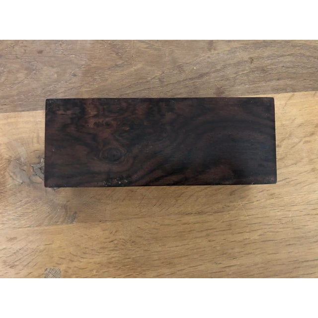 19th Century Antique, Victorian Rosewood Box With Brass Details For Sale - Image 12 of 12