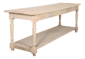 French Bleached Oak Drapers Table