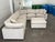 2020s Living Spaces Seven Piece Modular Sectional + Ottoman For Sale - Image 5 of 12