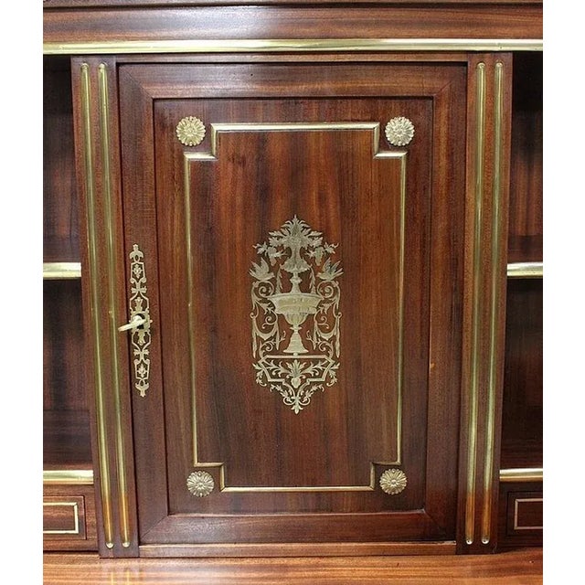 19th Century Louis XVI Style Mahogany Cabinet For Sale - Image 9 of 18