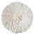 Textile 21-Century Modern Cream White Juju Hat , Modern Handmade Feather Décor in White For Sale - Image 7 of 7