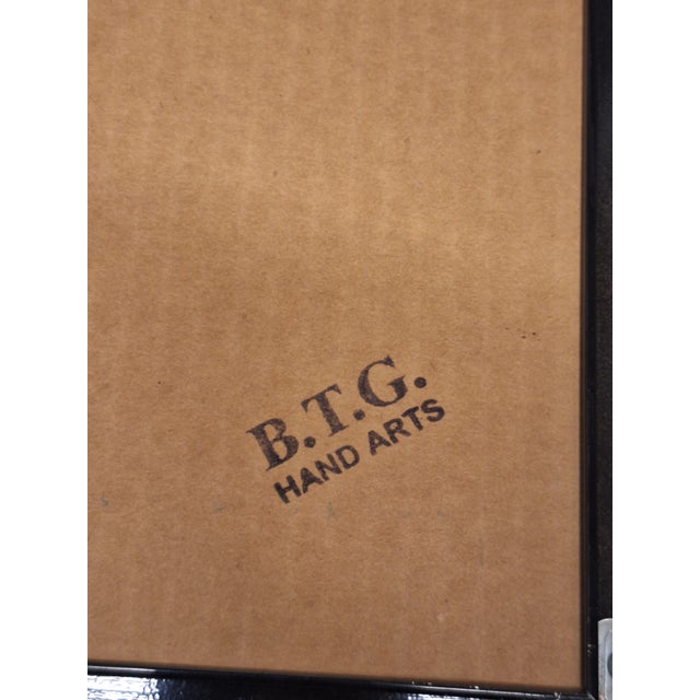 Vintage B. T. G. Hand Arts Painting 3d Florescent Wall Art For Sale - Image 11 of 11
