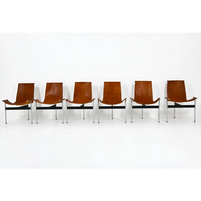Mid-Century Modern Model 3LC T Chairs by William Katavolos for Laverne International, 1952, Set of 6 For Sale - Image 3 of 15