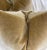 Custom pair of 22" pillows in Pindler "Atlas Mohair" in color camel. These pillows have tapered corners to prevent dog...