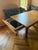 Vintage French 1940’s Wood Dining Table With Parquetry Checkered Top For Sale - Image 9 of 12