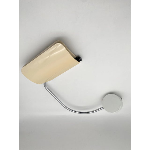 Cream Tegola Wall Lamp by Bruno Gecchelin for Skipper & Pollux, Italy, 1970s For Sale - Image 8 of 9