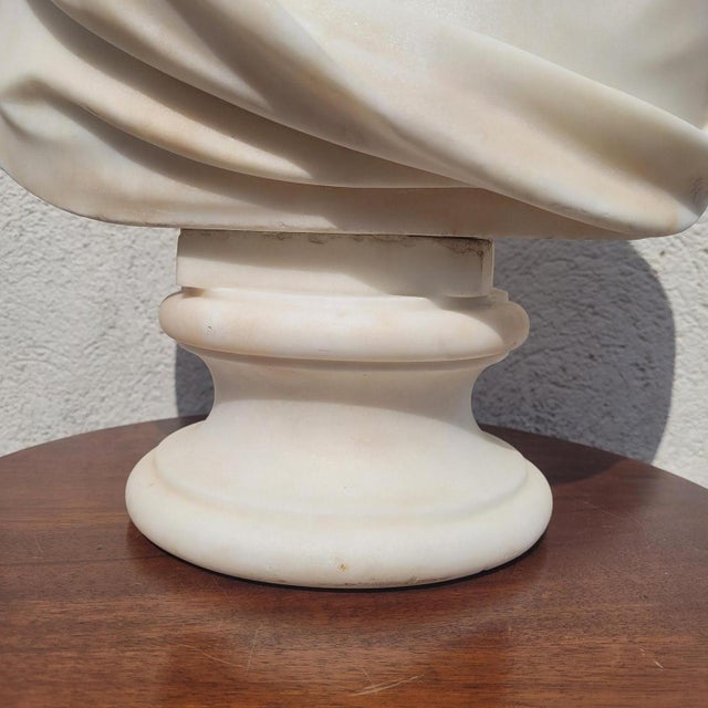 Stone Shakespeare, White Bust, 1800s, Marble For Sale - Image 7 of 18