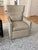 Green Pair Duralee Swivel Chairs For Sale - Image 8 of 12