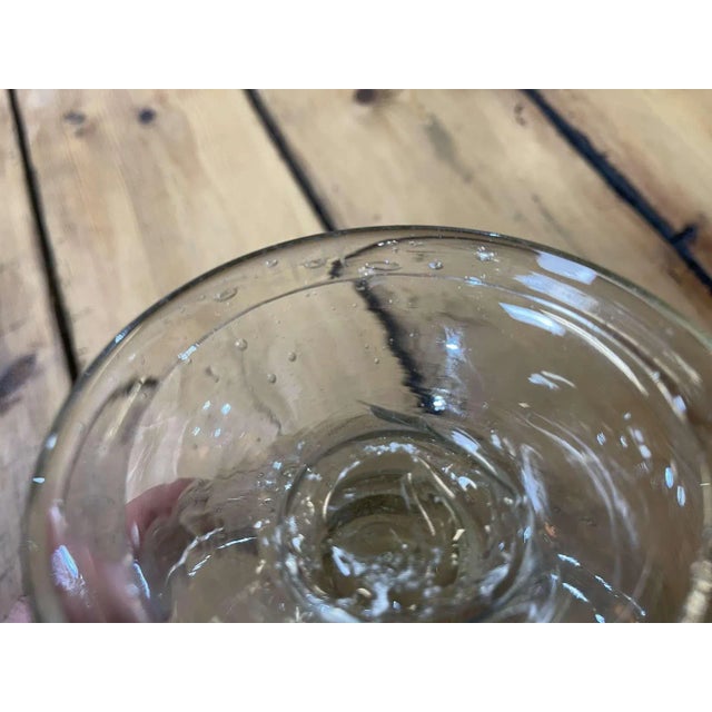 Large Blown Glass Candleholder from Biot For Sale - Image 4 of 7