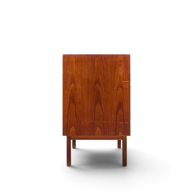 Founders Furniture Company Jack Cartwright for Founders Mid Century Walnut and Cane Credenza For Sale - Image 4 of 10