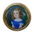 Biedermeier Gilt 750 Box with Portrait of Little Girl, Vienna, 1828 For Sale