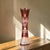 1950s Antique Bohemian Glass Vase with Wheel-Cut Ruby, 1950 For Sale - Image 5 of 6