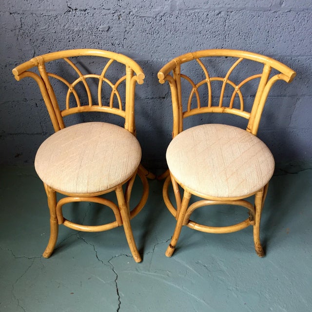Vintage 1980s Bamboo Dining Set | Chairish