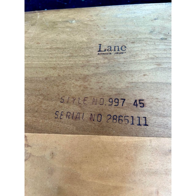 Brown Vintage Pair of Lane Rhythm Walnut End Tables For Sale - Image 8 of 8