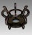 Large Vintage Chinese Carved Hardwood Display Stand / Pedestal With Ebony Finish 9.75" For Sale - Image 4 of 4