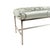 Contemporary Mint Velvet Designers Guild Metal Bench For Sale - Image 3 of 5
