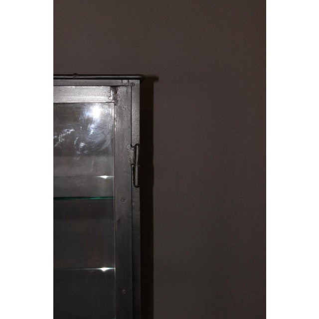 Black Lacquered Iron Display Case, 1920 For Sale - Image 11 of 14