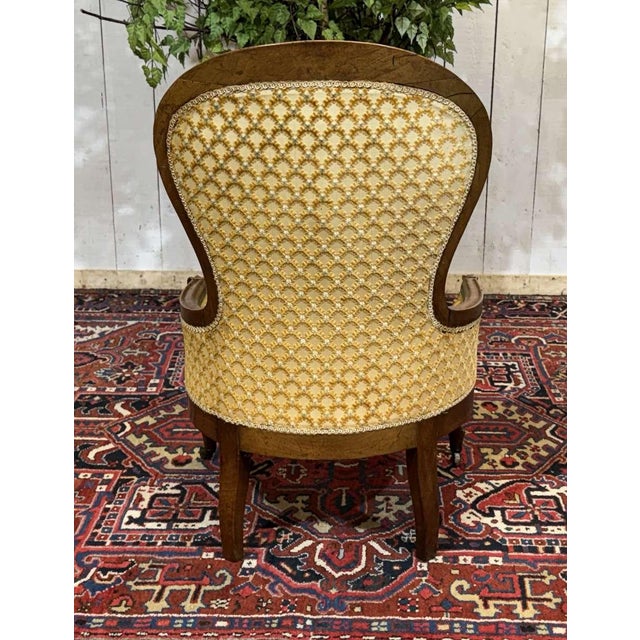 19th Century Napoleon III Walnut Armchair For Sale - Image 10 of 15