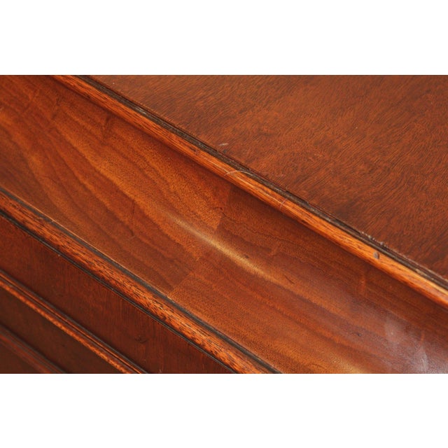 Georgian Style 1940's Custom Mahogany Silver Chest Cabinet For Sale - Image 12 of 12