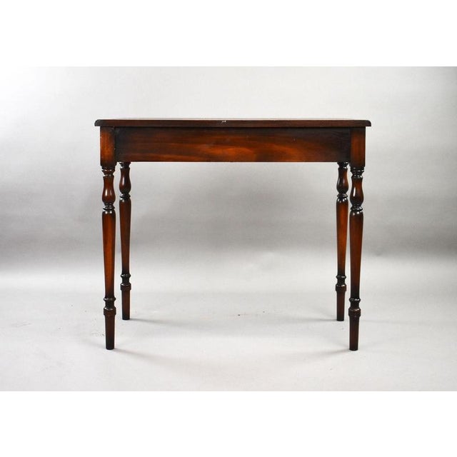 Wood Edwardian Mahogany Writing Table, 1900s For Sale - Image 7 of 10