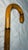 Antique Asian Hand Carved Natural Bamboo Root Wood Faceted Walking Stick Cane For Sale - Image 9 of 15