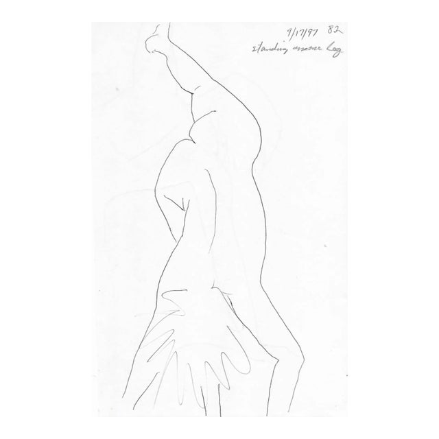 James Bone Nude in Yoga Pose For Sale