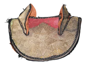 Collector Moroccan Ceremonial Gold Horse Saddle Cover