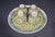 Vintage Jingdezhen Mun Shou Longevity Tea Serving Set With Tray and 4 Cups For Sale - Image 4 of 12