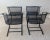 Metal Woodard Briarwood Collection Wrought Iron Four Barrel Cantilever/Rocker Chairs and Table Set For Sale - Image 7 of 10