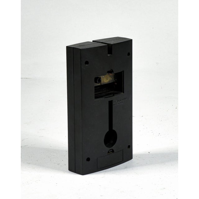 Black Plastic and Chrome Battery-Operated Pendulum Clock from Daruma For Sale - Image 4 of 9