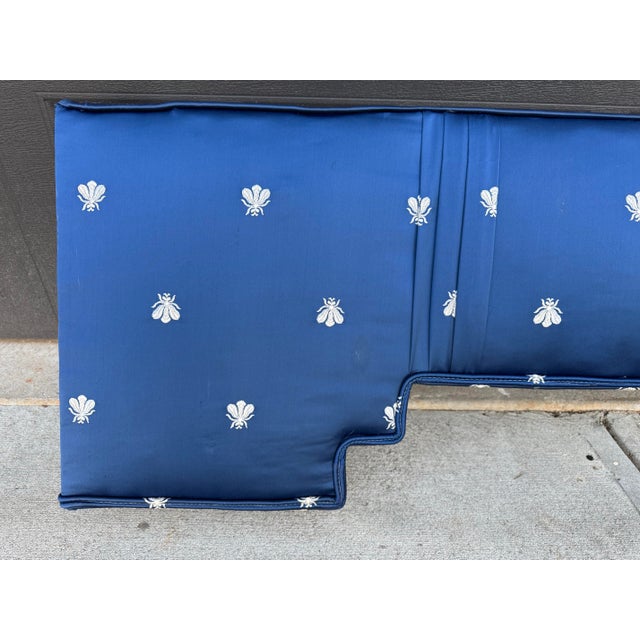 Late 20th Century Napoleon Bee Navy Window Cornice / Window Valance For Sale - Image 5 of 8