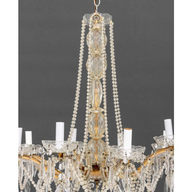Italian Crystal Chandelier For Sale - Image 9 of 9