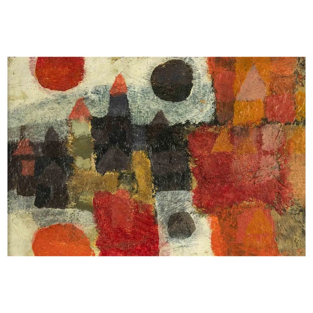 Sergio Barletta, Homage to Klee, Oil on Masonite, 1960 For Sale
