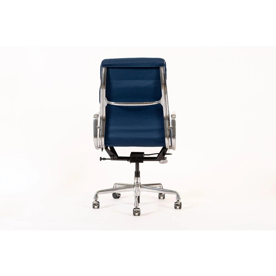 Herman Miller Eames Tall Navy Blue Fabric Desk Chair Soft Pad