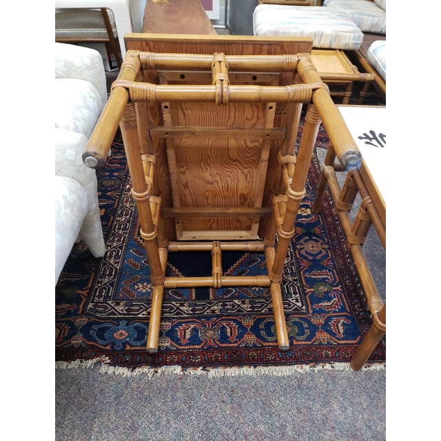 1950s 1950s Matching John Wisner Ficks Reed Co. Far Horizons Tile Top End Tables - a Pair For Sale - Image 5 of 8