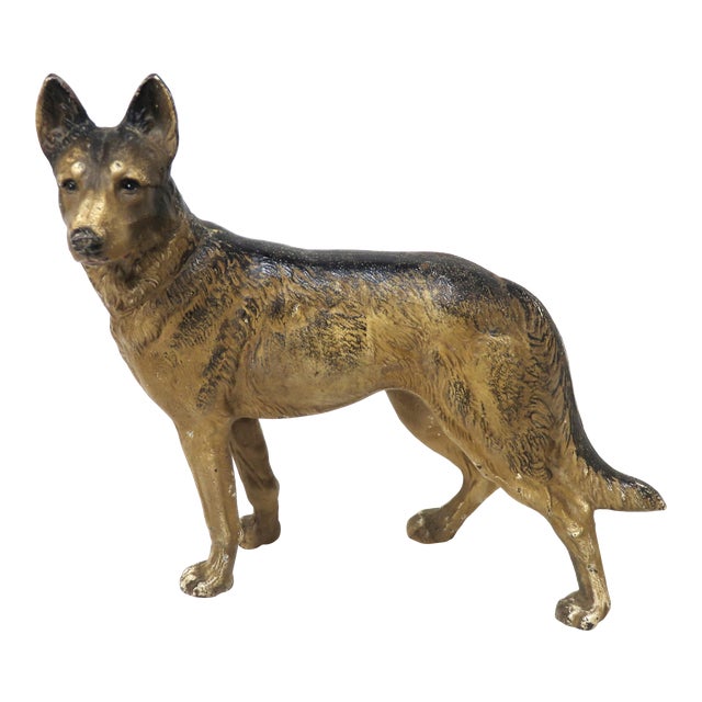 Vintage Hubley Cast Iron German Shepherd Dog Doorstop Chairish