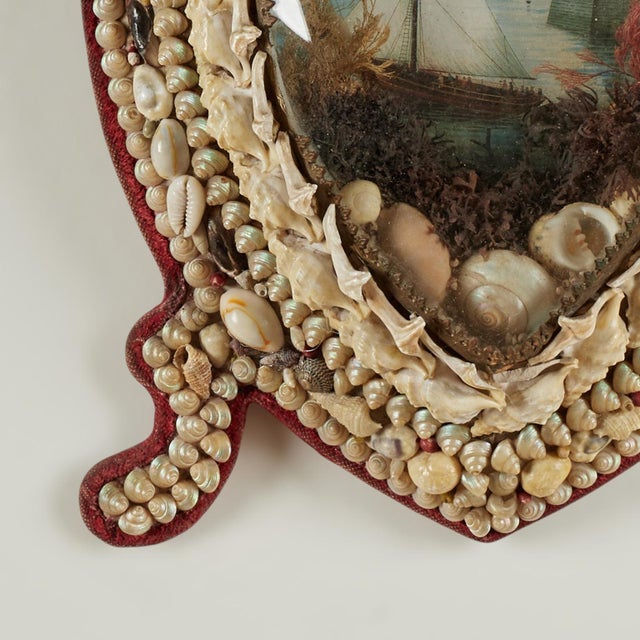 Tan Antique British Colonial Heart Form Sailor Valentine For Sale - Image 8 of 10