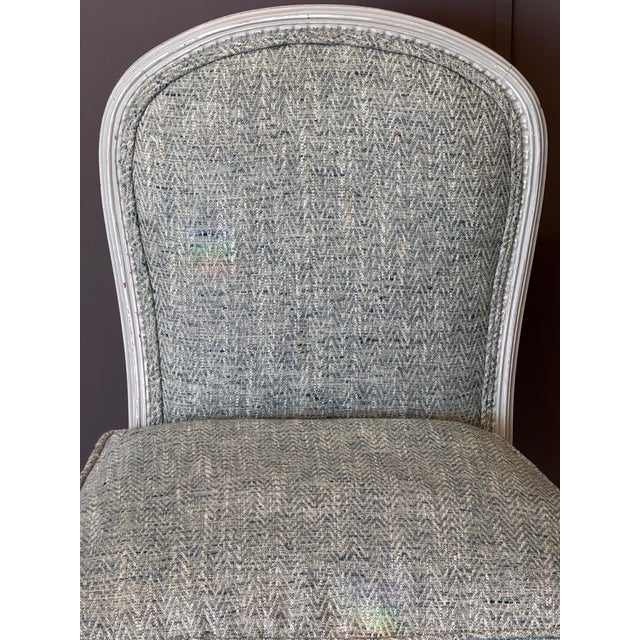 Pair of Mid-20th Century Louis XVI Style Slipper Chairs For Sale - Image 10 of 10