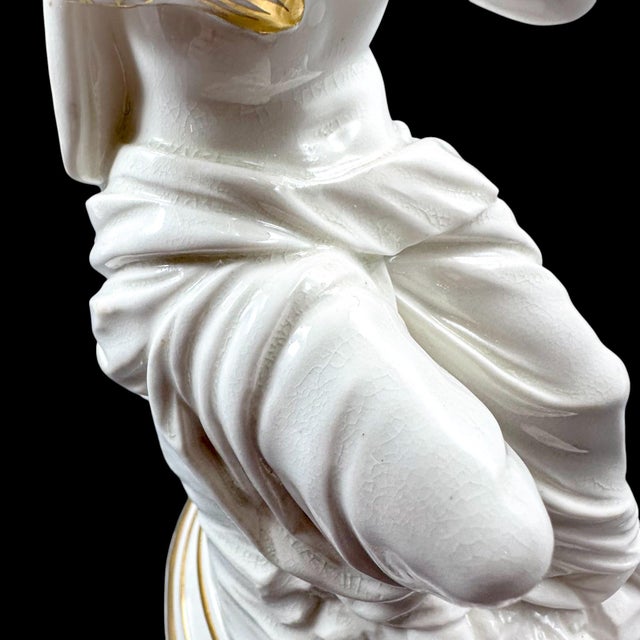 Victorian Porcelain Figural Candlesticks, Set of 2 For Sale - Image 9 of 18