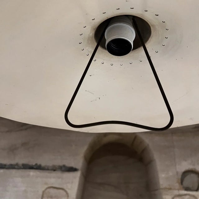 Mid-Century Modern 1954 Vintage Stilnovo Red Pendant Lamp Italy For Sale - Image 3 of 7