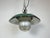 Industrial Green Enamel Factory Pendant Lamp in Cast Iron, 1960s For Sale - Image 9 of 16