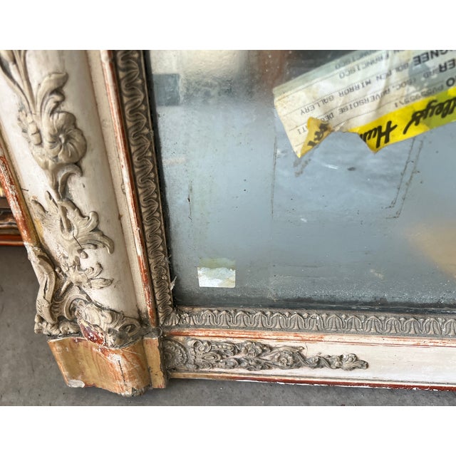 French 19th Century Mantel Mirror With Original Glass & Paint For Sale In Sacramento - Image 6 of 17