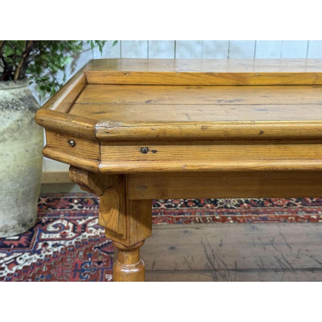 19th Century English Trades Table in Fir Wood For Sale - Image 15 of 18