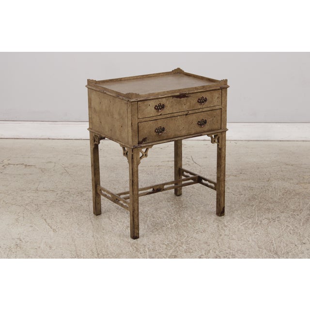 Chippendale Pair of Hickory Chair Thomas O'Brien 2 Drawer Nightstands For Sale - Image 3 of 18
