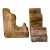 Antique Cypress Architectural Salvage Hand-Carved Wooden Corbels (A Pair) For Sale