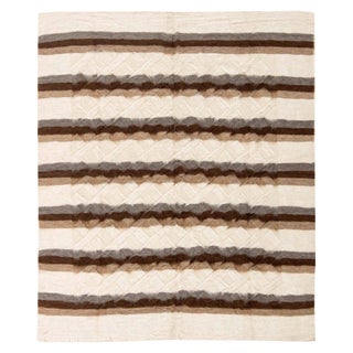 Taurus Collection Striped Goat Hair Rug by Doris Leslie Blau For Sale