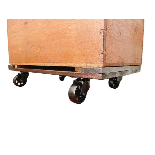 Wood Vintage Burmese Teak Chest For Sale - Image 7 of 9