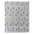 Elegant Modern Geometric Rug in Soft Blues and Warm Gold Tones 9'3" X 12'3" For Sale